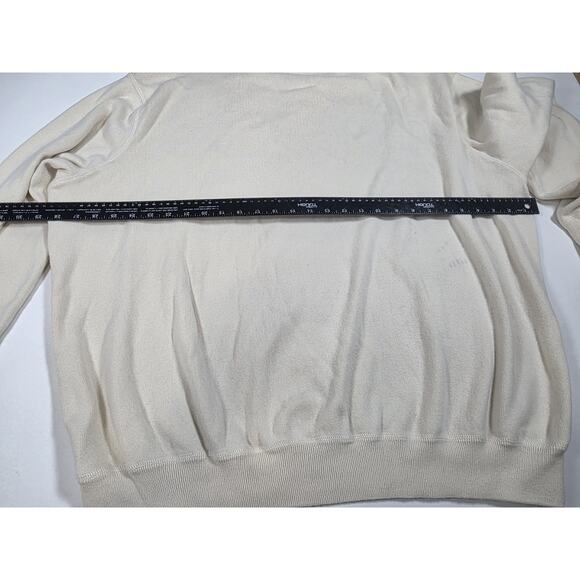 Vintage Style Polo Ralph Lauren White Crew Neck Sweater Men's Size 4XLT - Picture 7 of 7